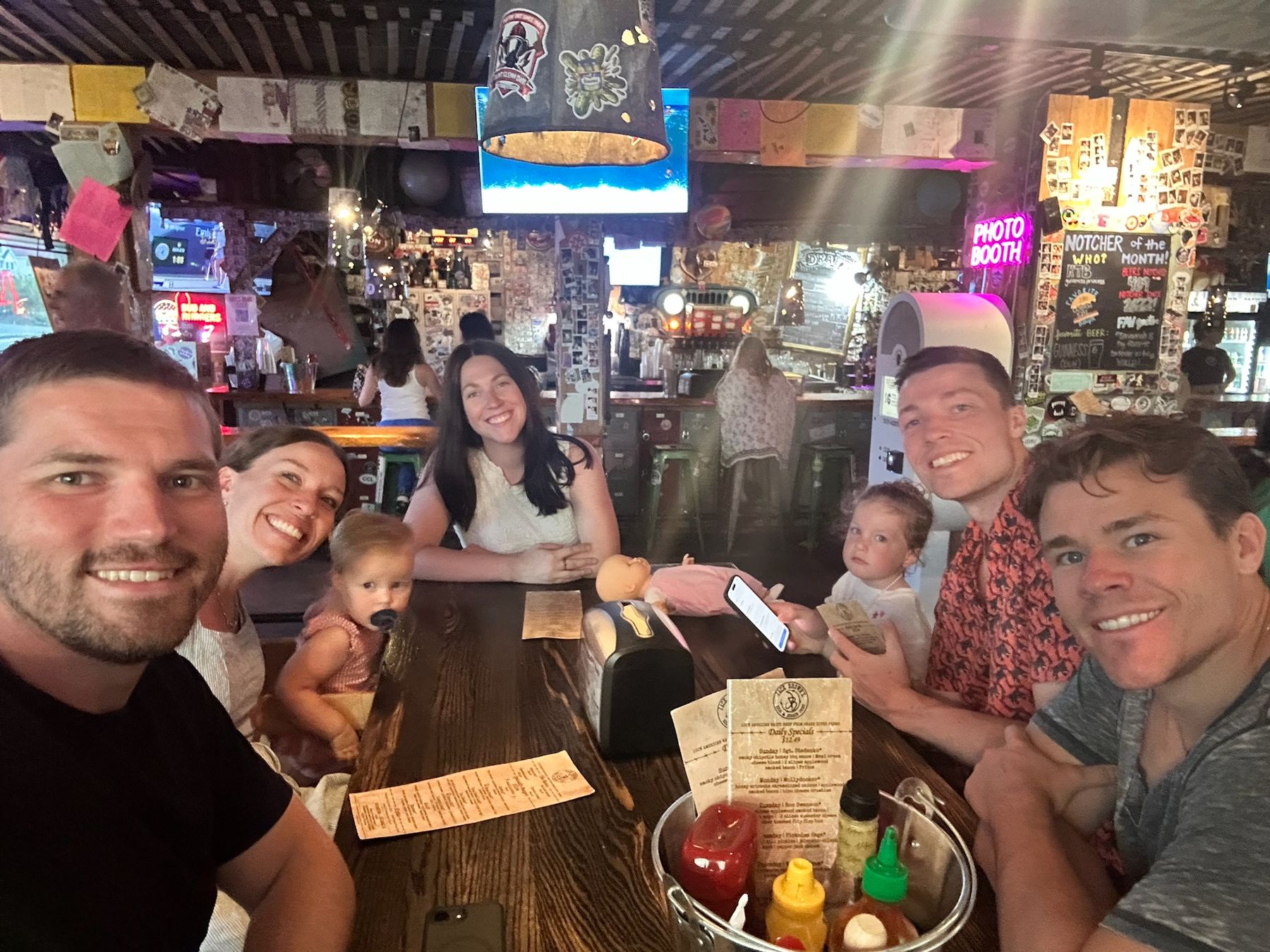 Table selfie at Jack Brown's