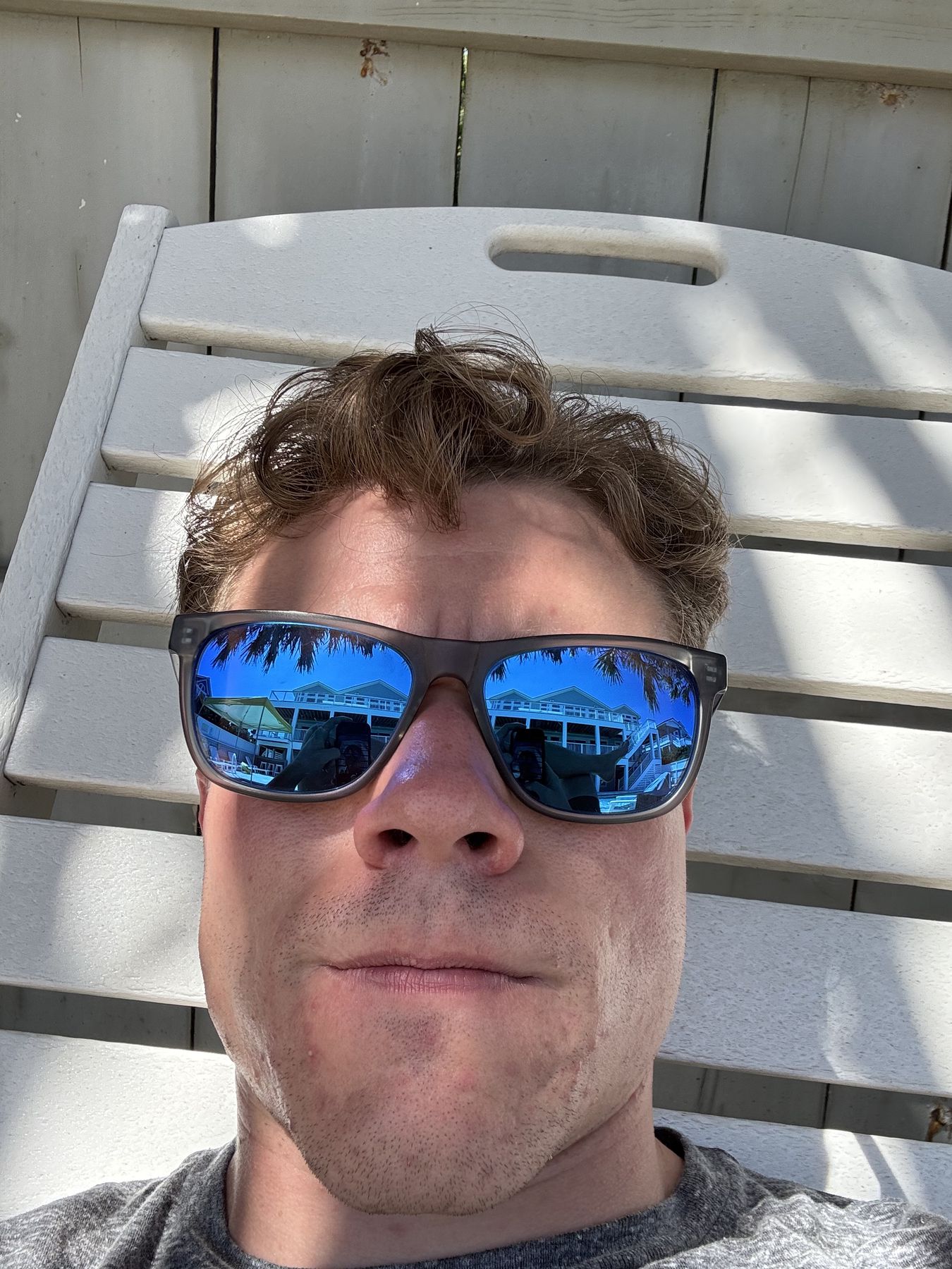 Poolside selfie