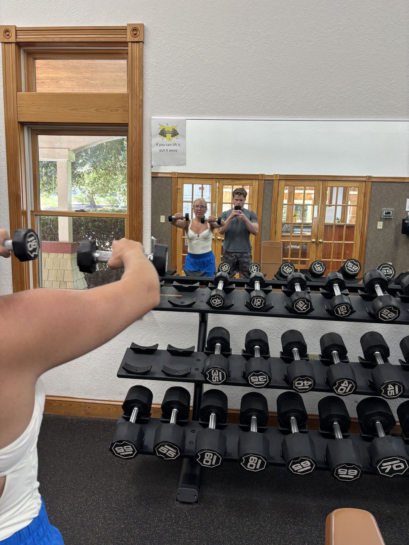 Mirror in the gym
