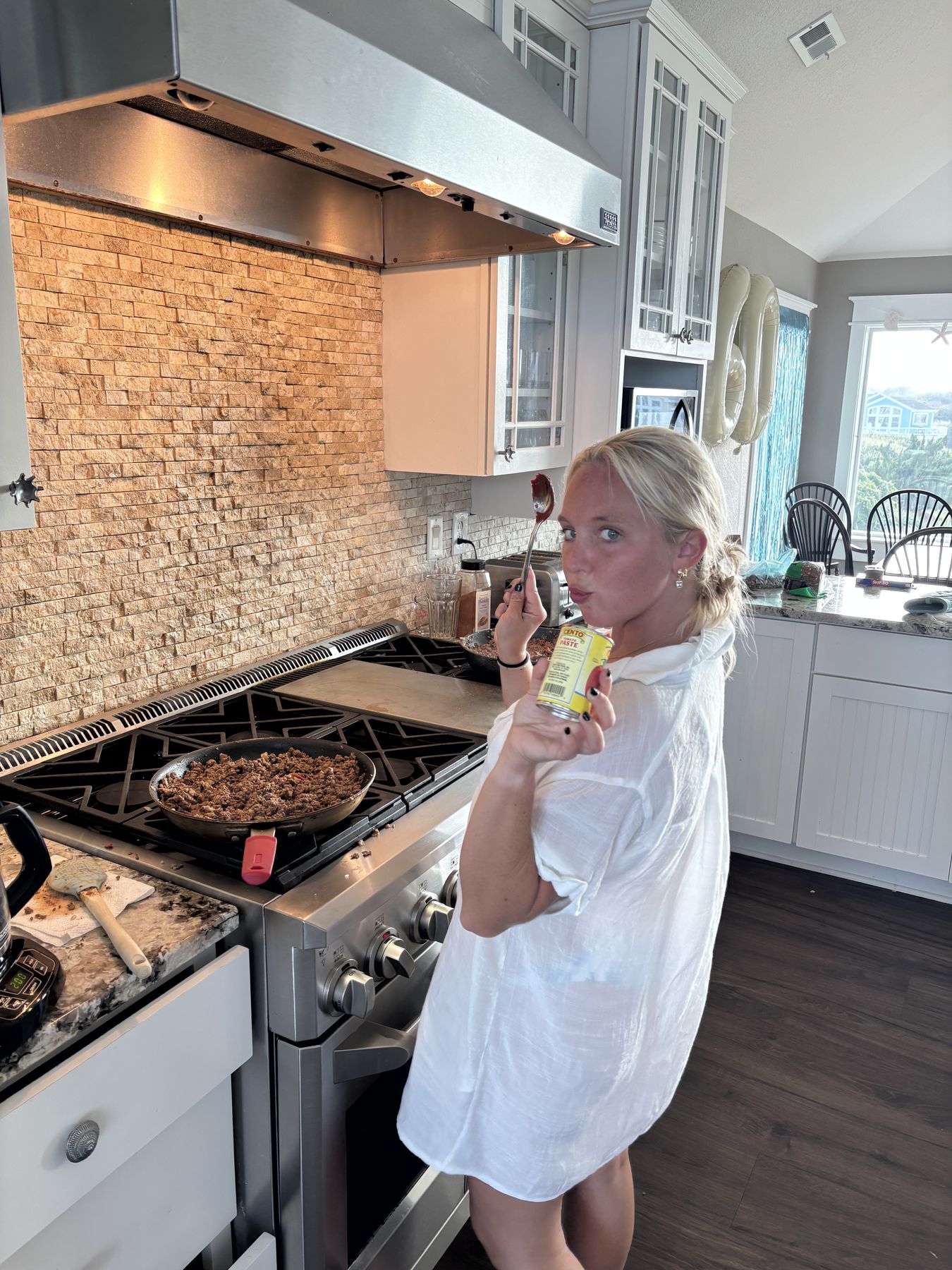 Lane at the stove