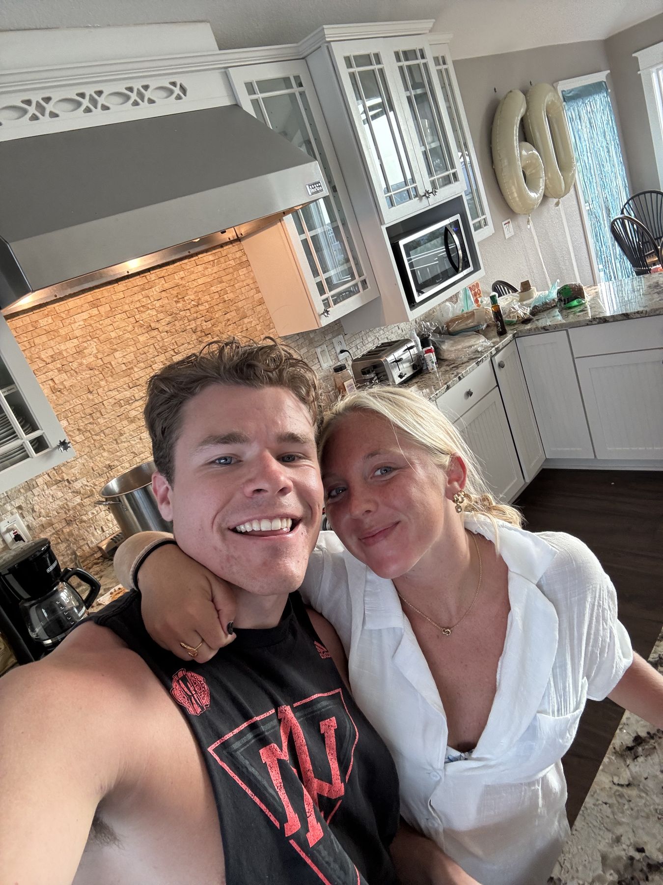Kitchen selfie, take two