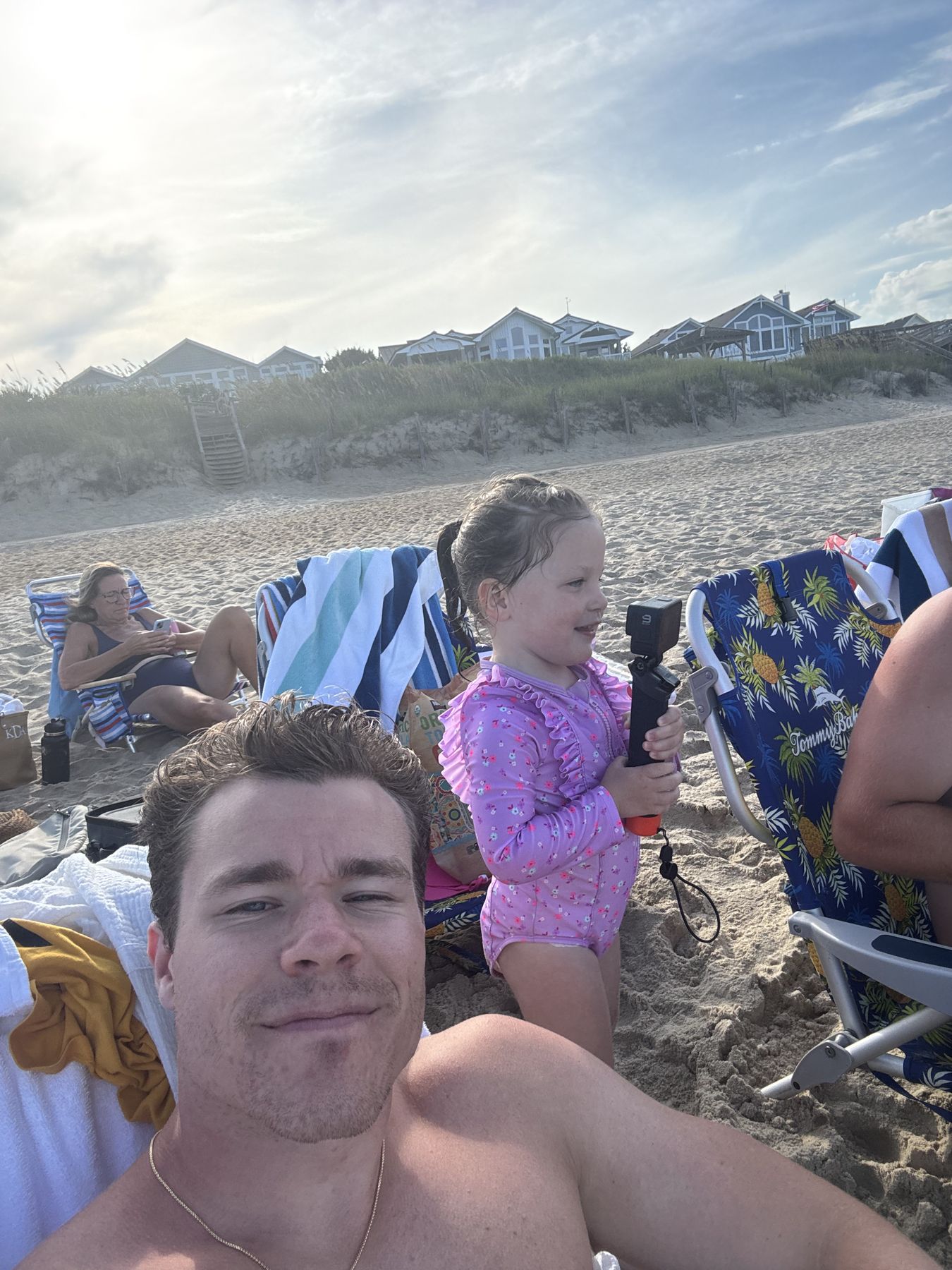 Beach selfie with my niece