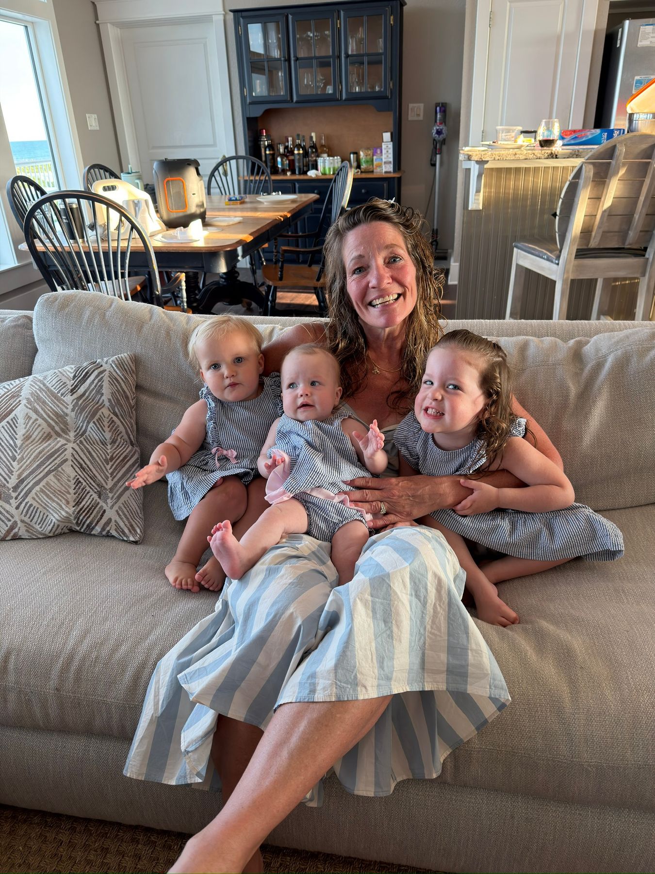 Mom with the three girls