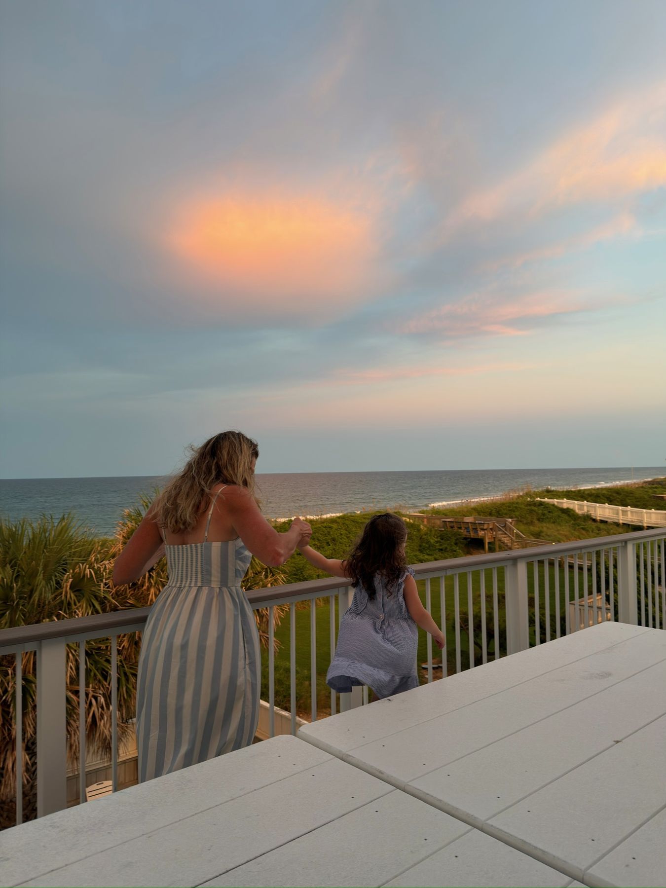 Sunset on the deck