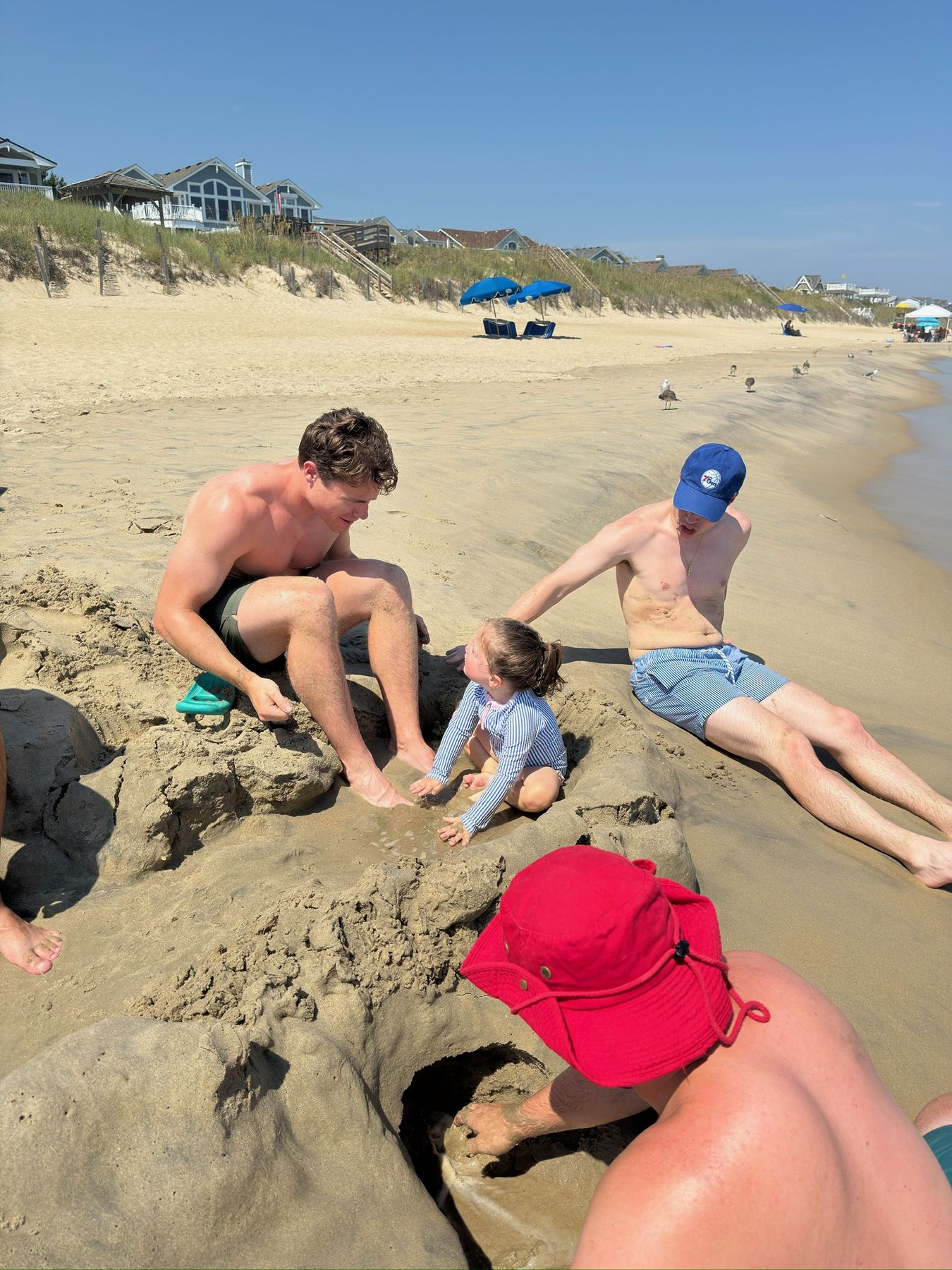 Digging in the sand pit