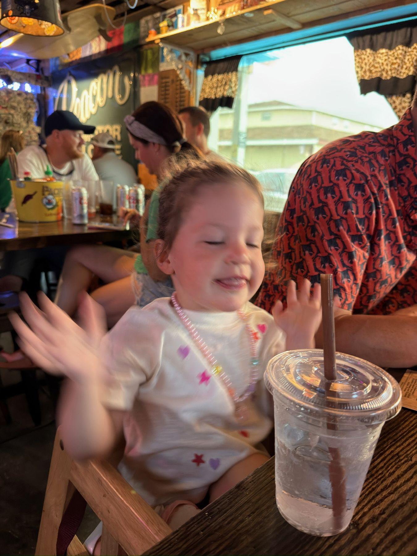 Dancing at the table