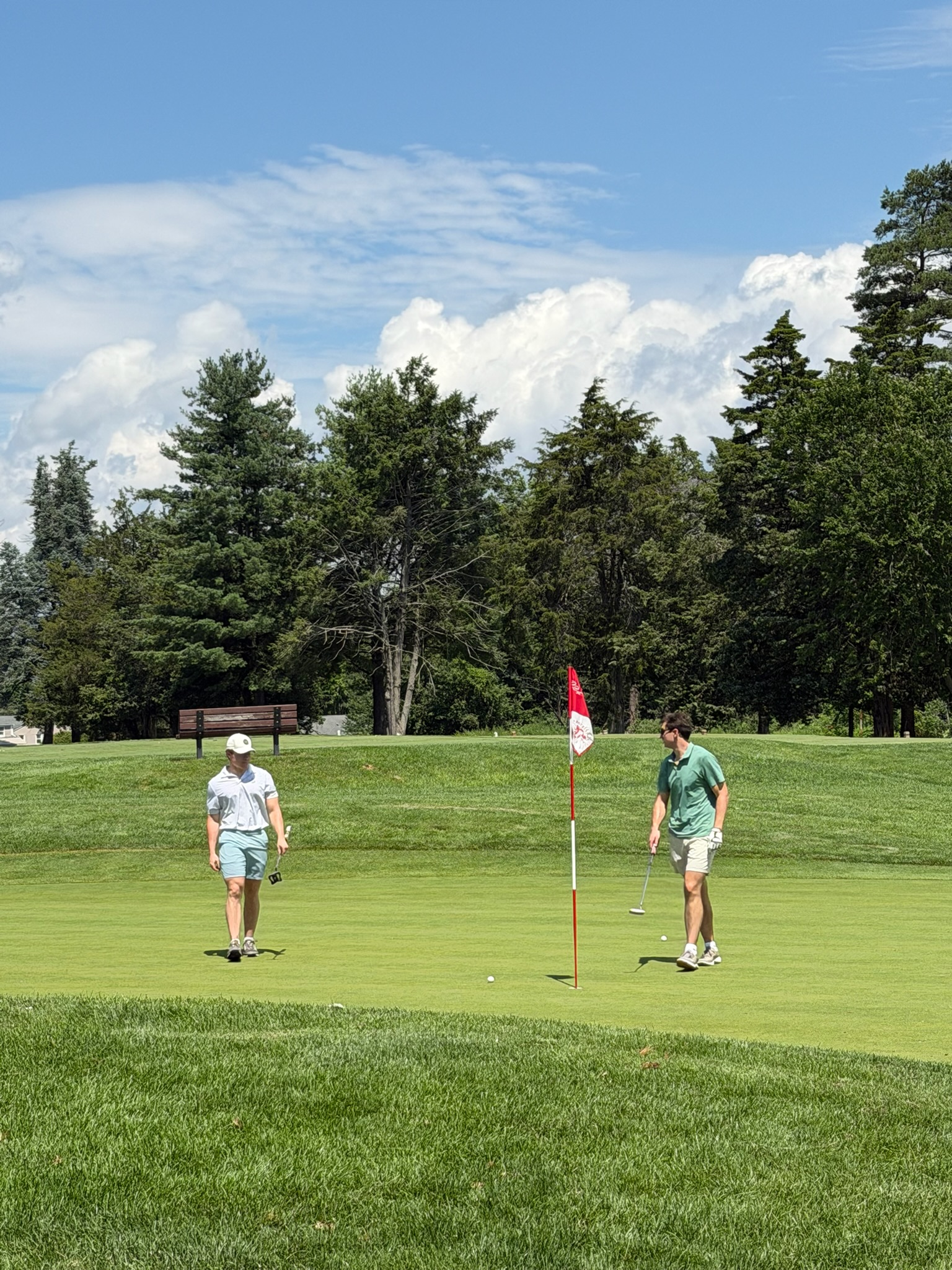 On the course