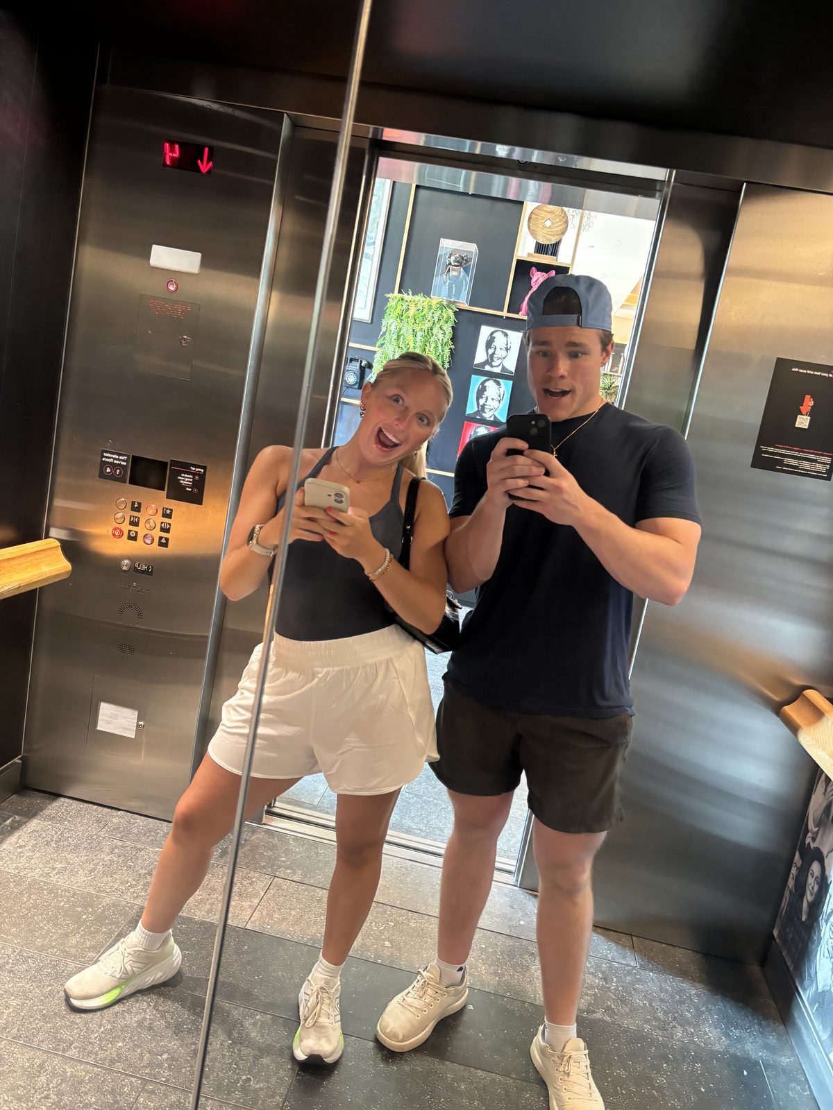 Elevator selfie at CitizenM