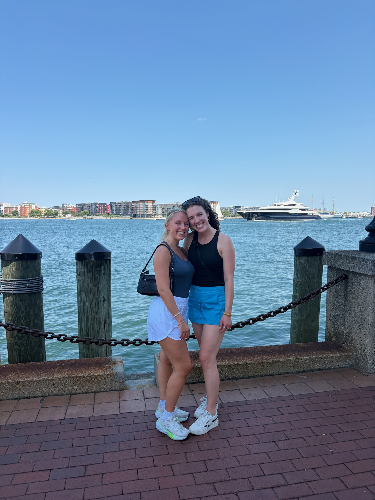 Lane and Aud at Boston harbor