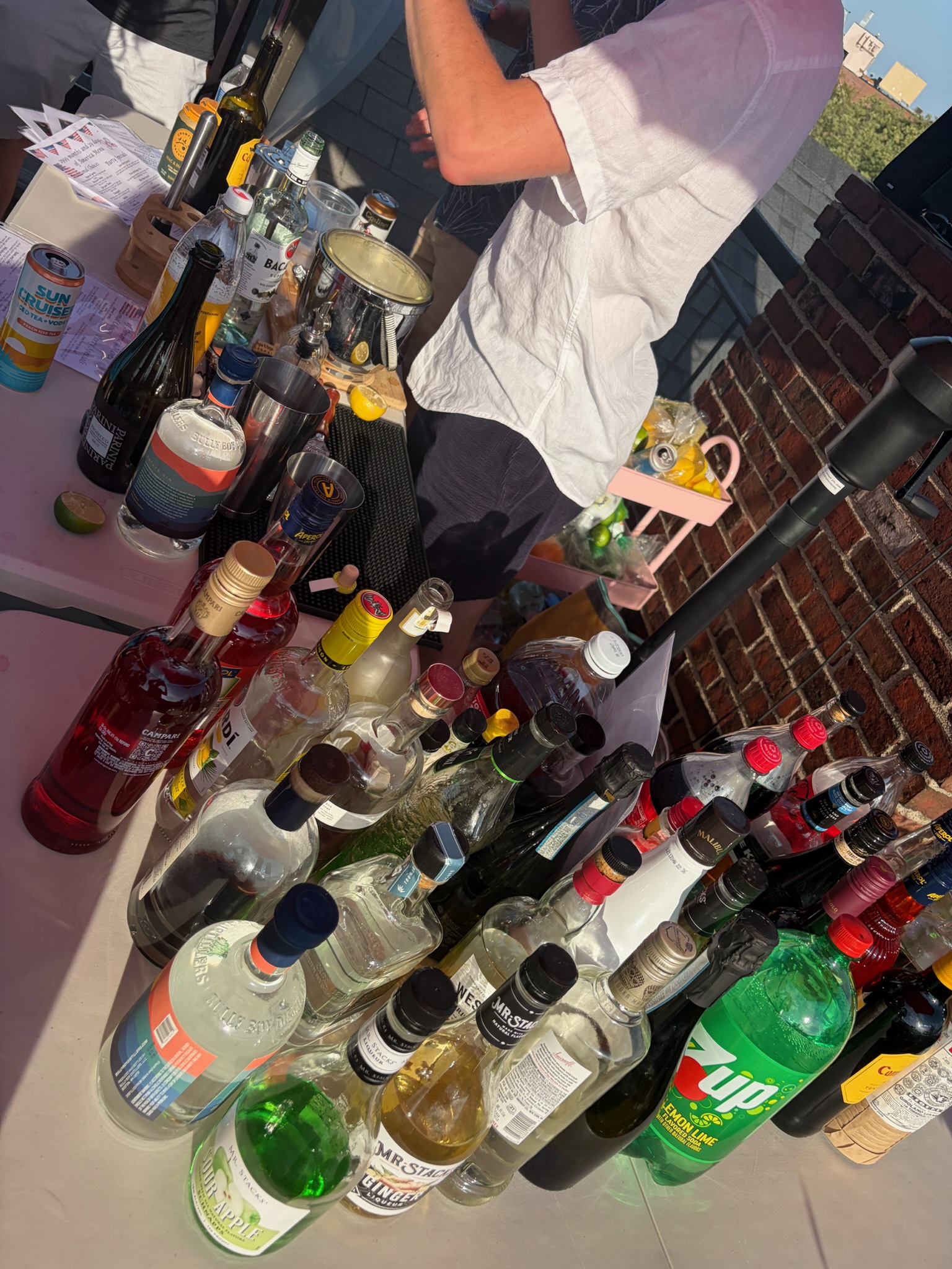 Drinks on the rooftop