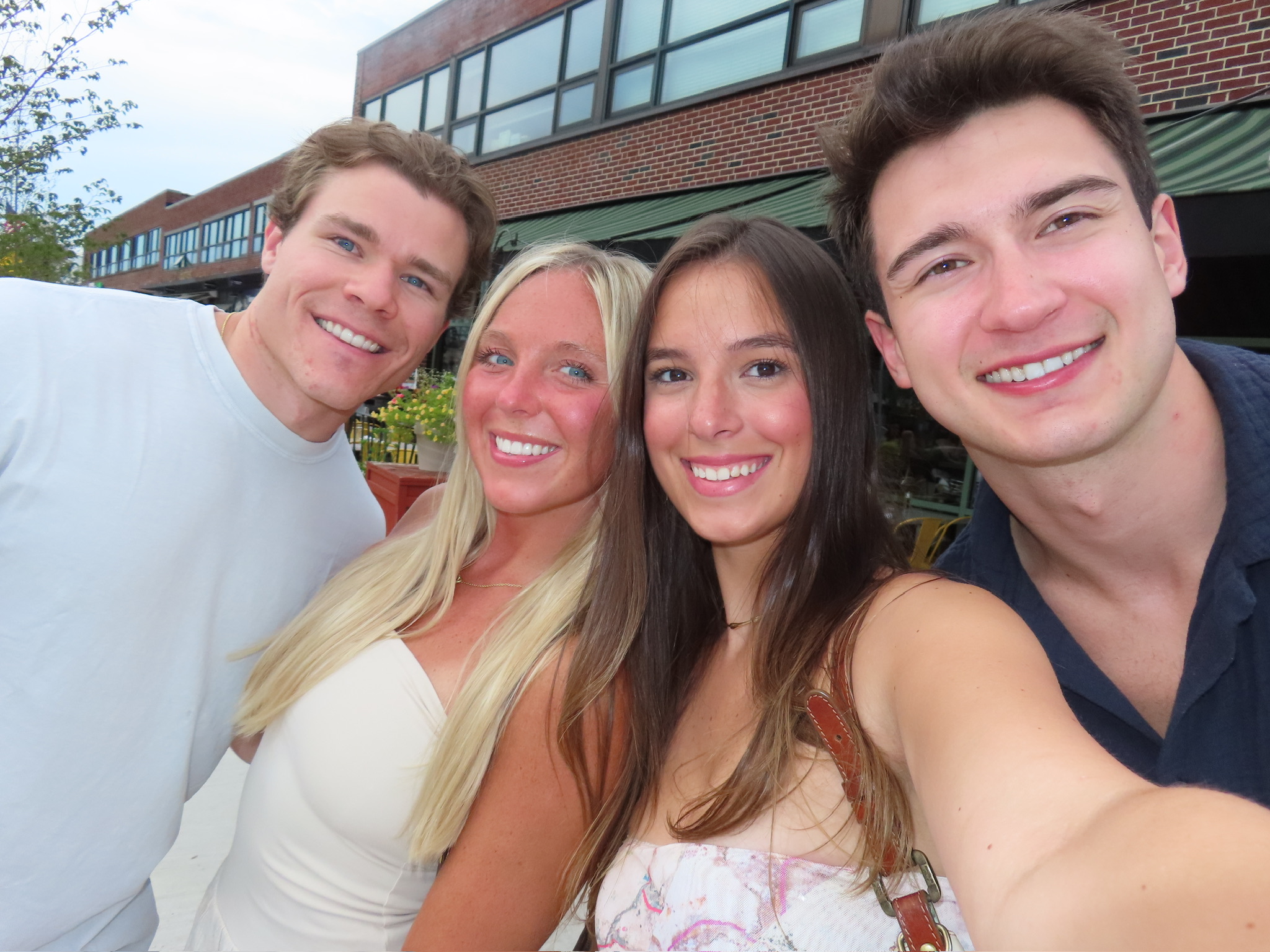 Group photo outside Bricco