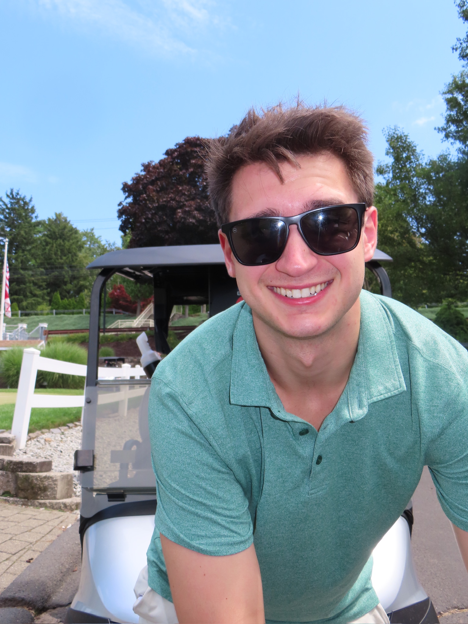 Michael at golf course