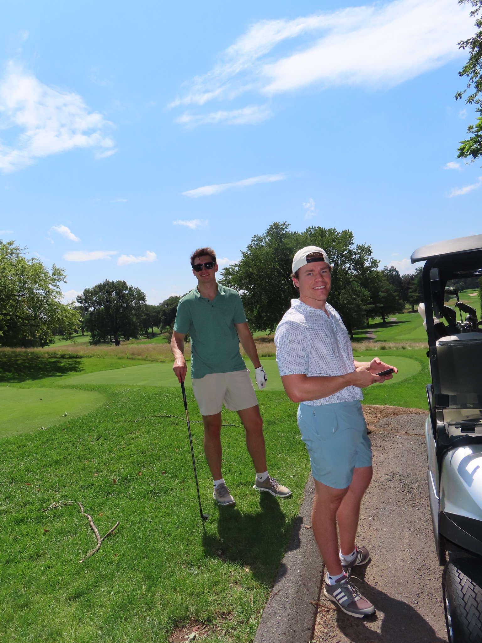 Guys by the cart